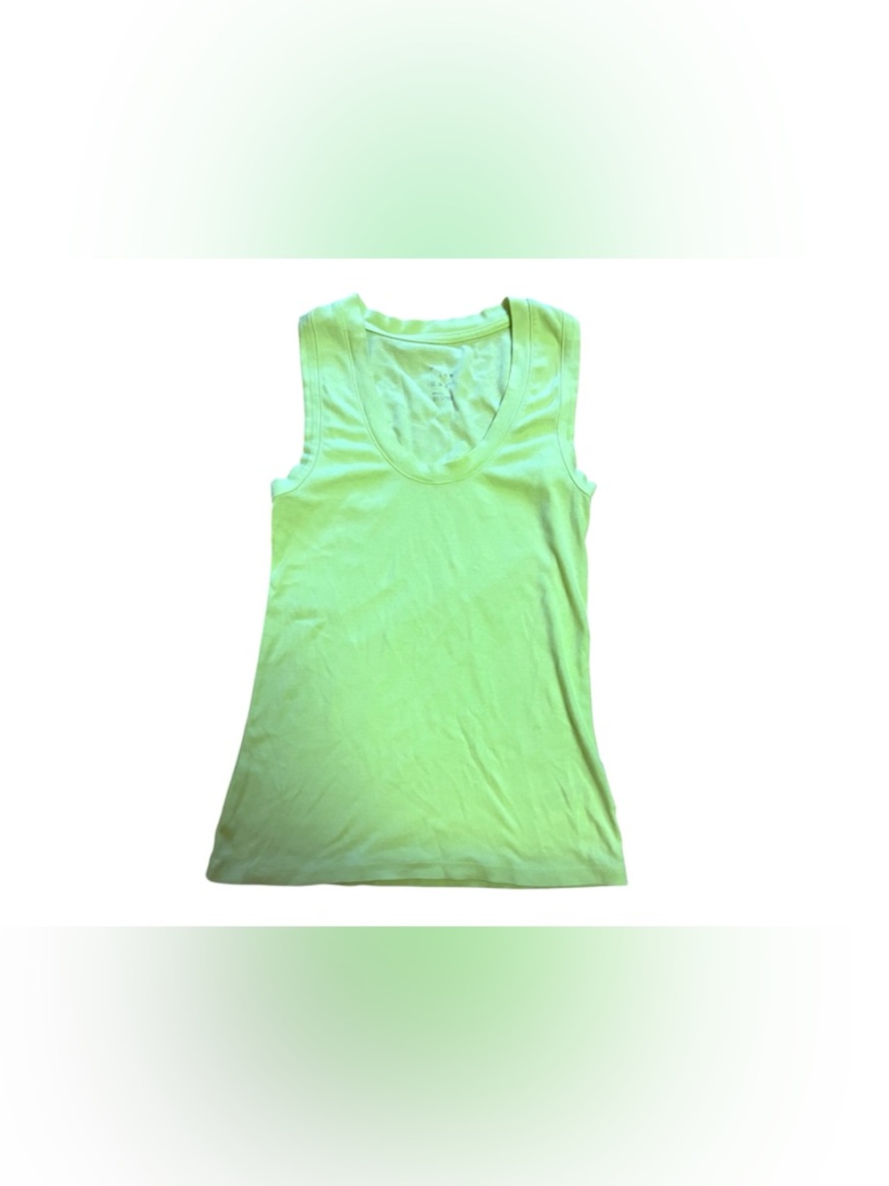 A New Day Women’s Neon Green Yellow Scoop Neck Muscle Tee Tank Size S